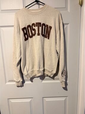 New York Popular Boston Crewneck Sweatshirt Large